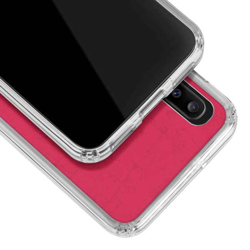 NBA Chicago Bulls Red Distressed Galaxy A20 Clear Case